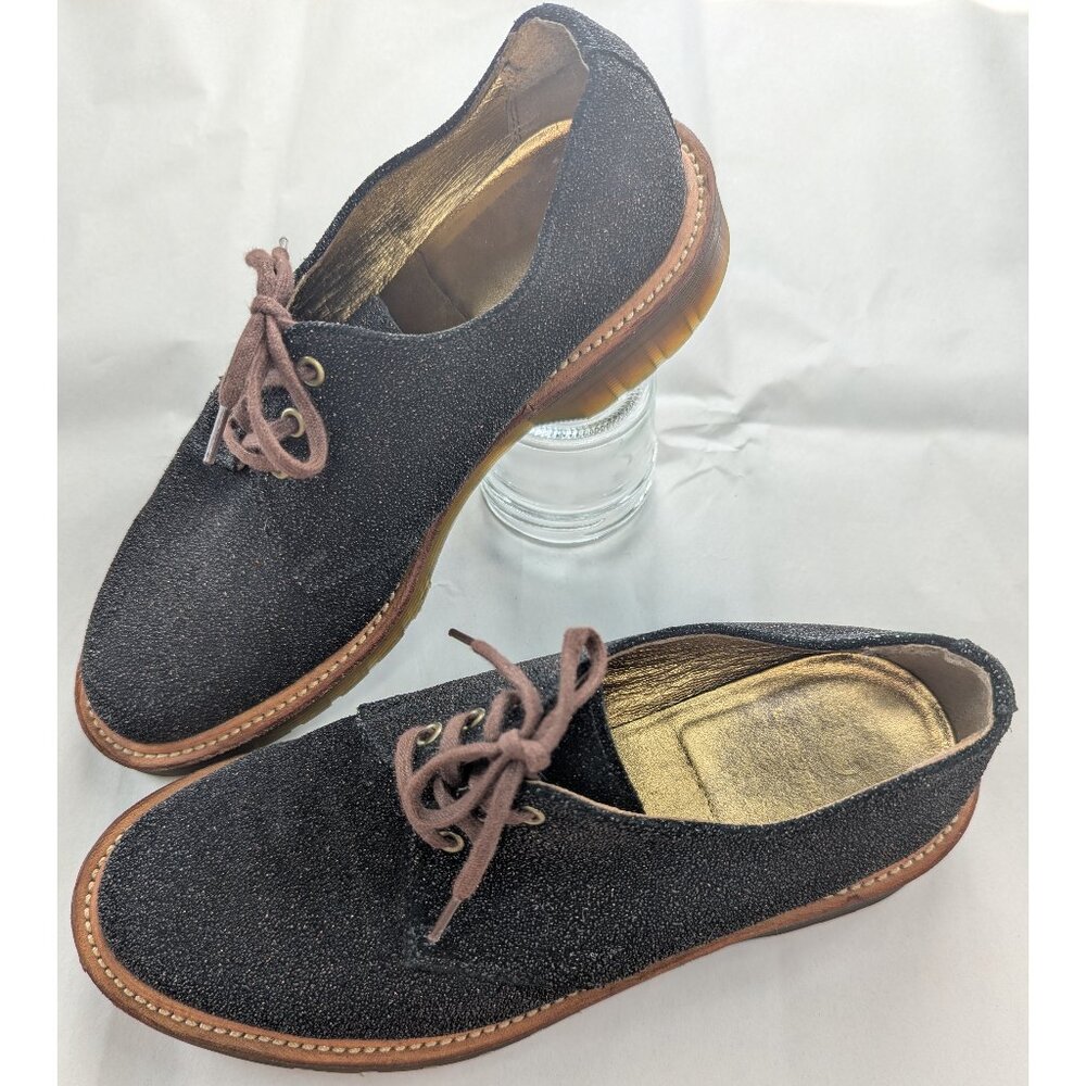Dr. Martens Farrah 1461 Oxford Black with Gold Glitter | UK 5 / US 7